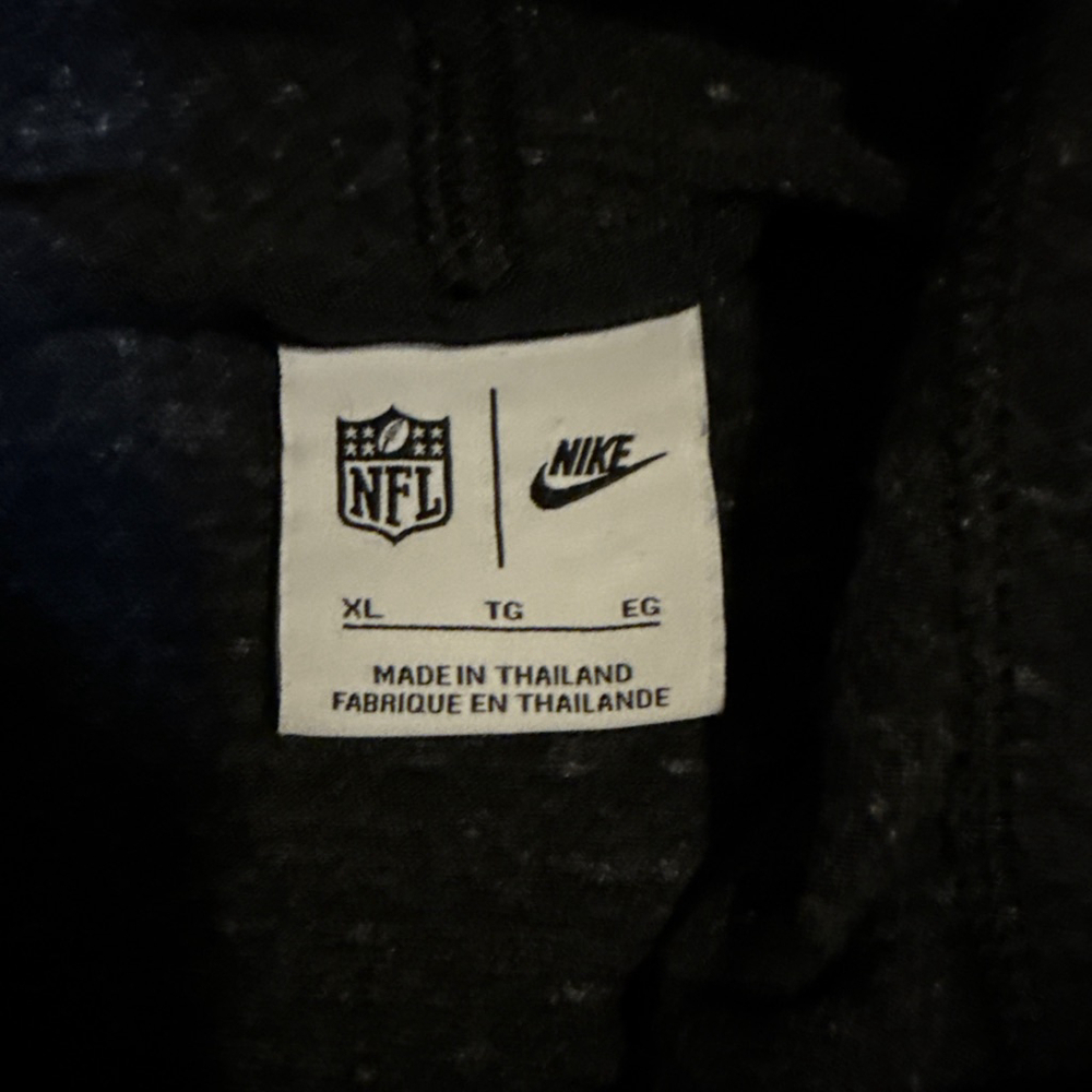 Women's Nike Black Las Vegas Raiders T-shirt Hoodie XL - Picture 5 of 8